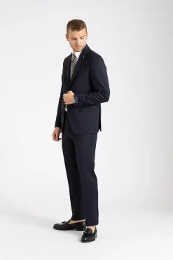 Man Woven Suit Navy