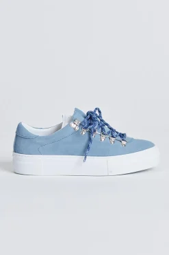 Marostica Low Platform Dusk Blue Suede