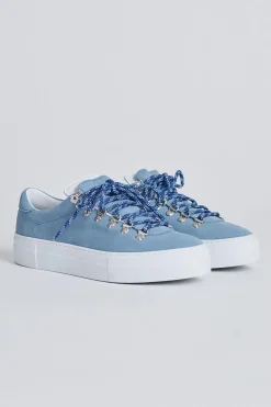 Marostica Low Platform Dusk Blue Suede