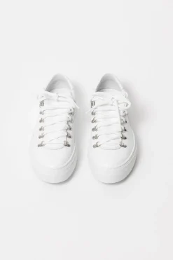 Marostica Low White Nappa Platform