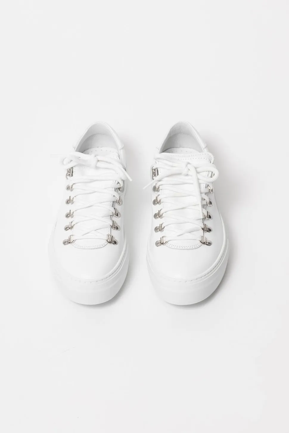 Marostica Low White Nappa Platform