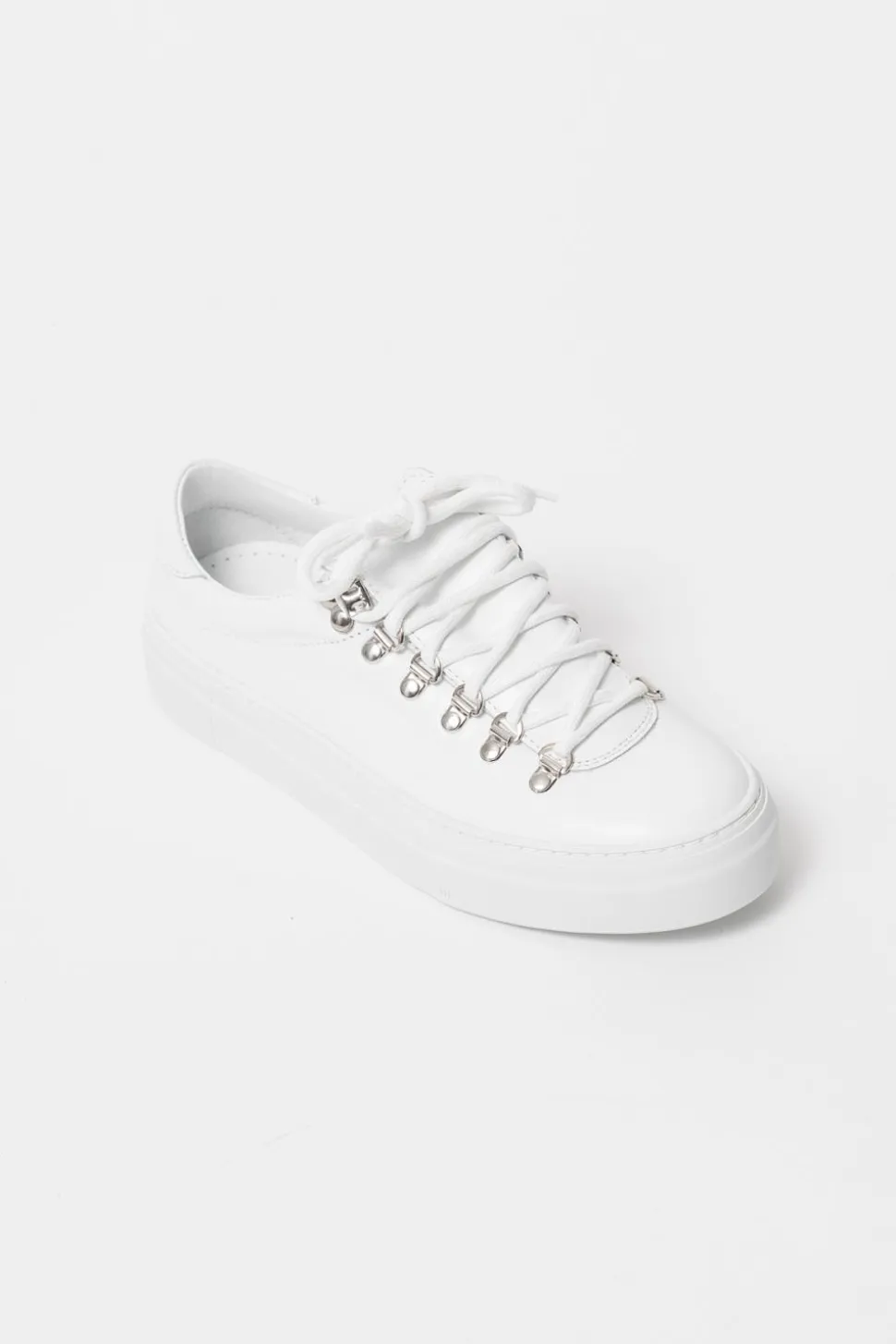 Marostica Low White Nappa Platform