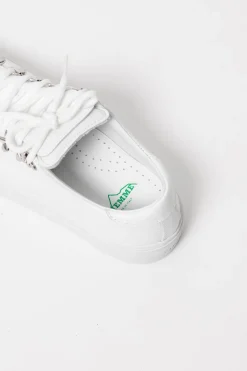 Marostica Low White Nappa Platform
