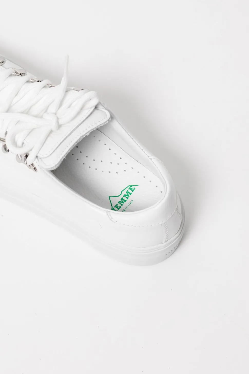 Marostica Low White Nappa Platform