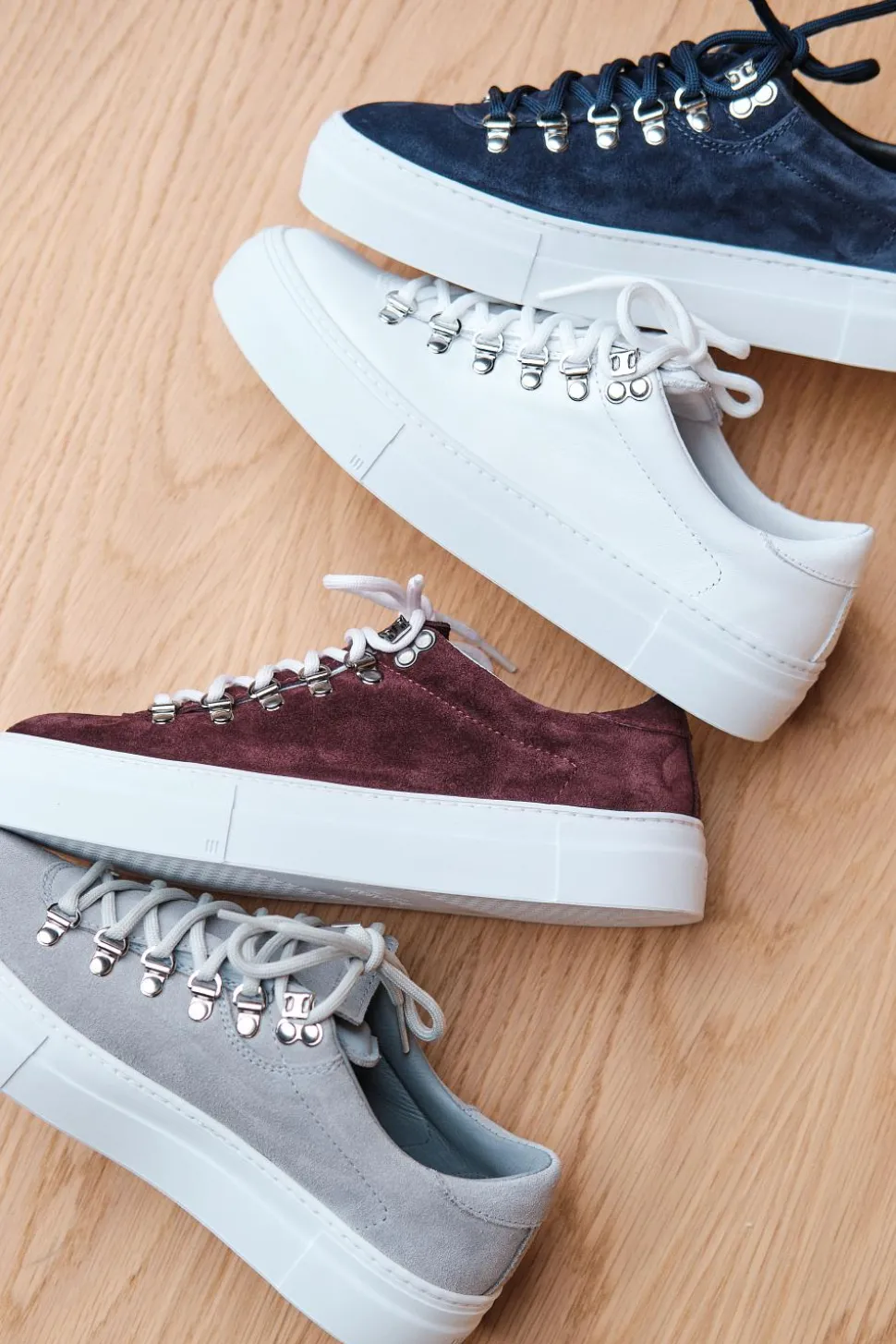 Marostica Low White Nappa Platform