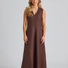 Marteret Midi Dress Bistre