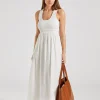 Matera Midi Dress White