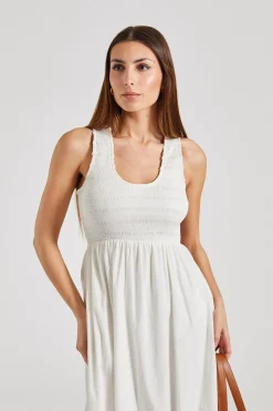 Matera Midi Dress White