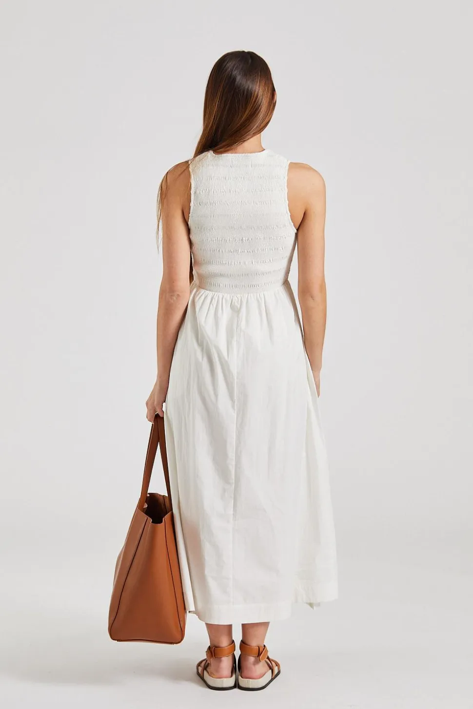 Matera Midi Dress White