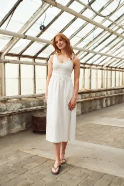 Matera Midi Dress White