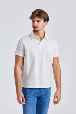 Mercerized Cotton Polo Shirt White