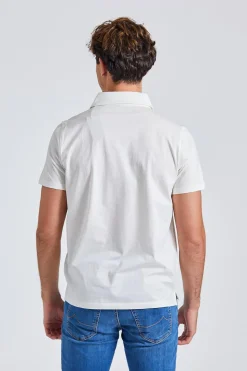 Mercerized Cotton Polo Shirt White