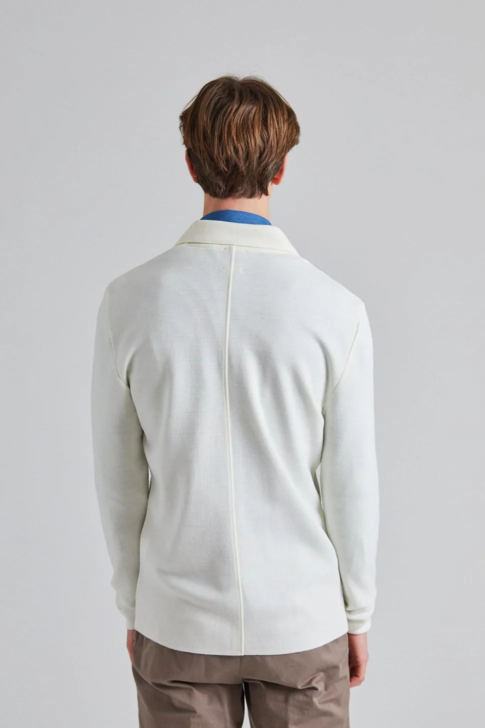 Merino 4 Pocket Overshirt Off White