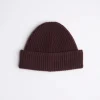 Merino Cash Beanie Dark Burgundy