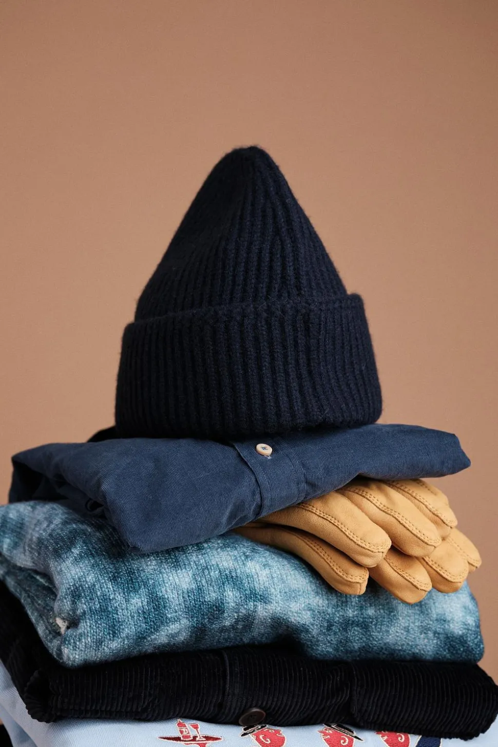 Merino Cash Beanie Navy