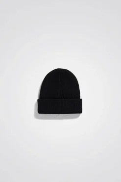 Merino Lambswool Beanie Black