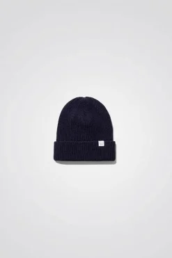 Merino Lambswool Beanie Dark Navy