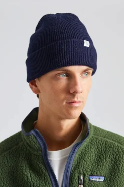 Merino Lambswool Beanie Dark Navy