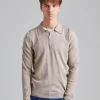 Merino Polo Sweater Beige