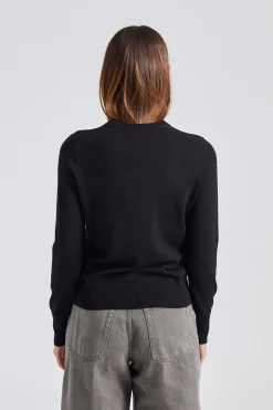 Merino R-Neck Sweater Black