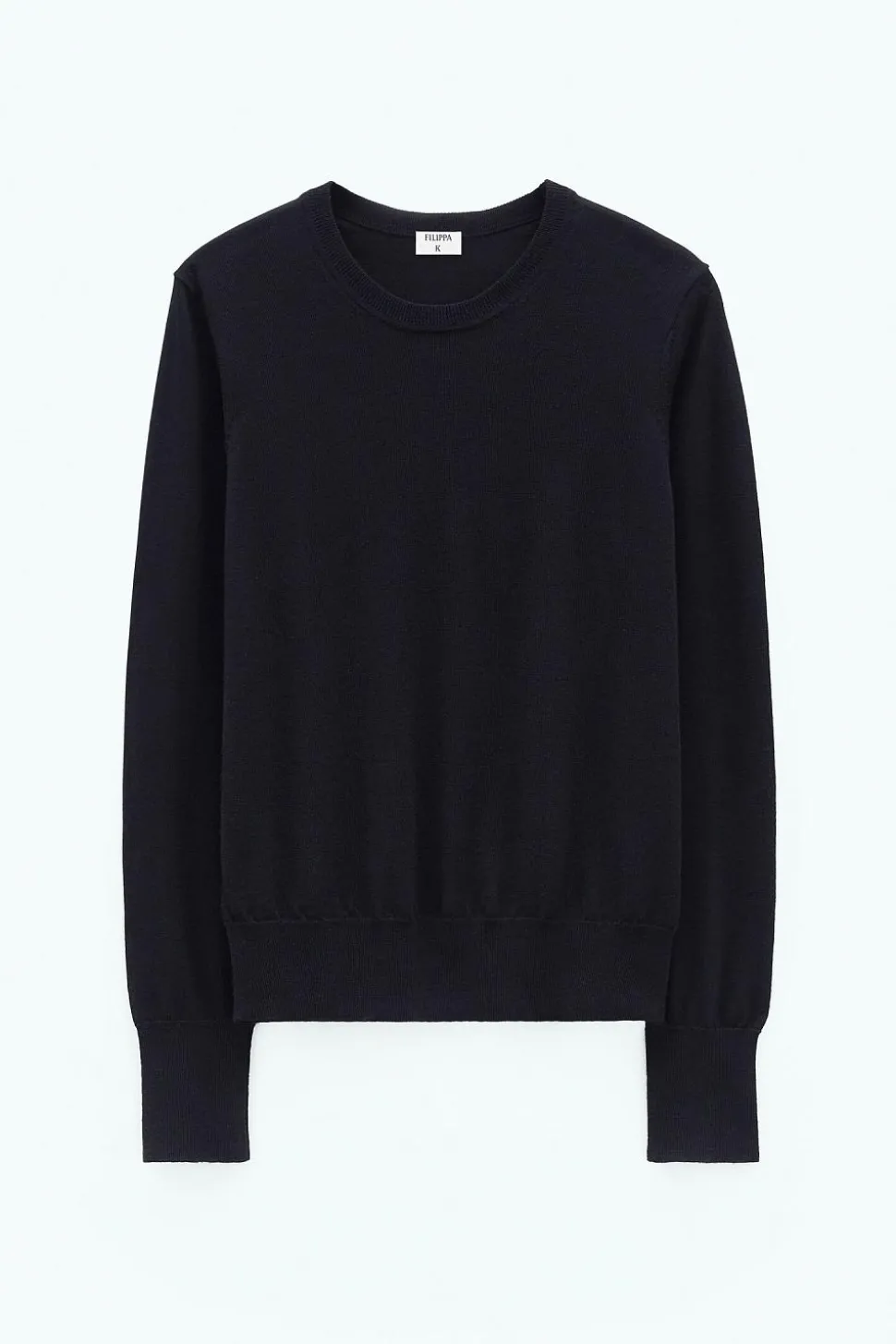 Merino R-Neck Sweater Black