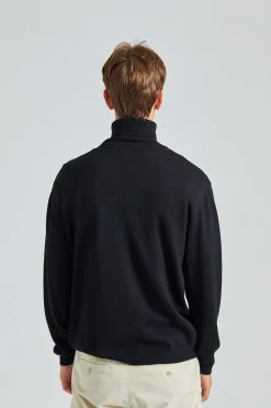 Merino Rollneck Black
