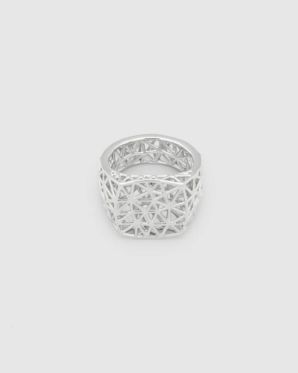 Mesh Ring M Silver