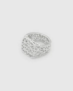Mesh Ring M Silver
