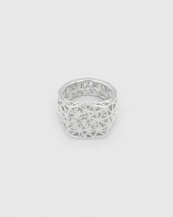 Mesh Ring Silver