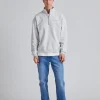 Mezzanine Half Zip Lt Grey Mix