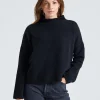 Mika Yak Funnelneck Sweater Black