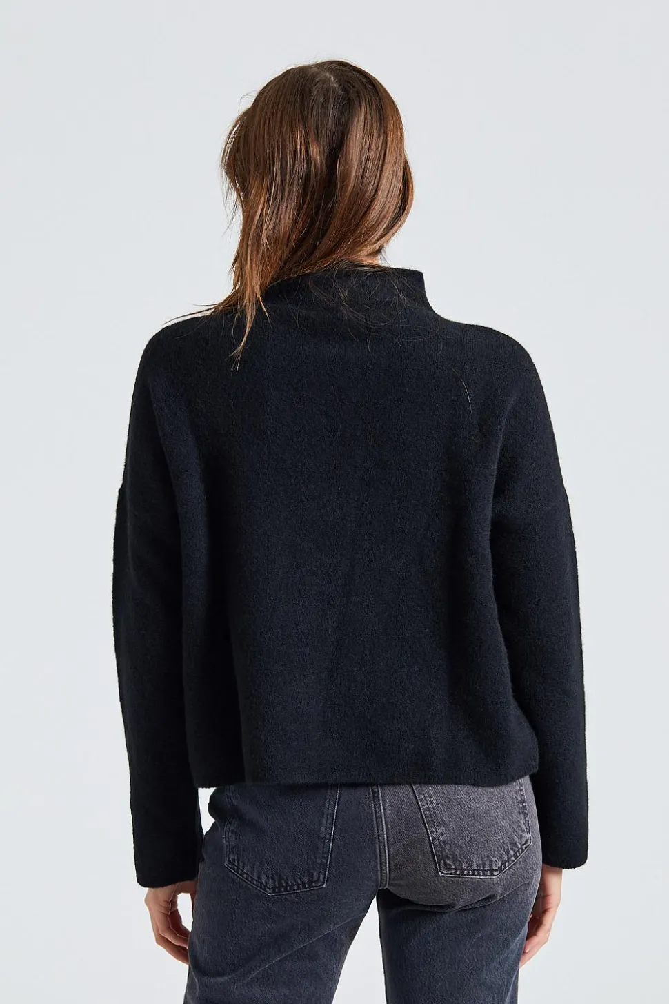 Mika Yak Funnelneck Sweater Black