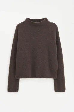 Mika Yak Funnelneck Sweater Driftwood