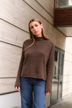 Mika Yak Funnelneck Sweater Driftwood