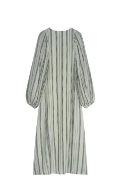 Milla Striped Gauze Ecru/Black
