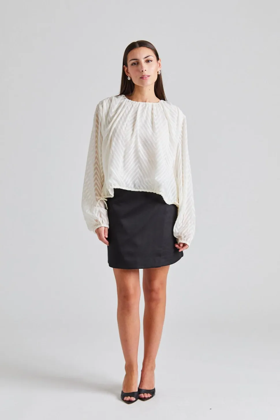 Mimosa Top Cream White