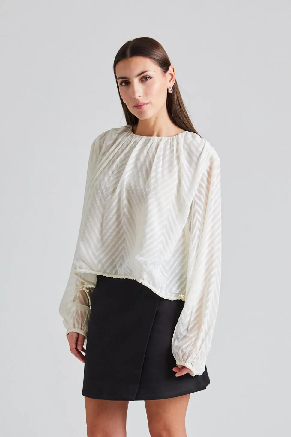Mimosa Top Cream White