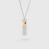 Mined Cube Pendant Black Diamond