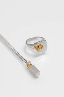 Mined Cube Pendant Black Diamond