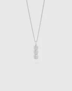 Mini Cushion Pendant Silver