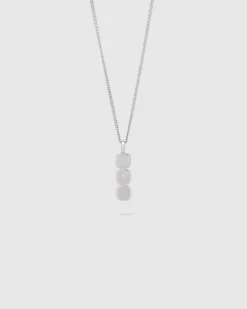 Mini Cushion Pendant Silver