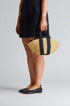 Mini Sophie Black Handle Black Pouch
