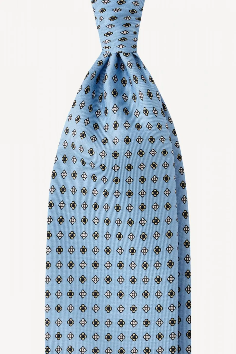 Mix Flower Silk Tie Light Blue