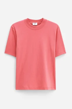 Mock Neck Tee Light Raspberry