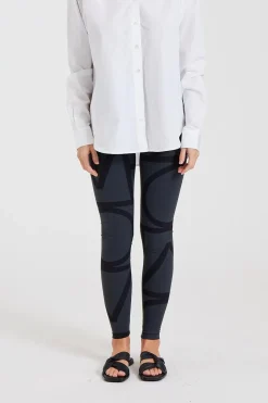Monogram Leggings Black