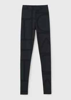 Monogram Leggings Black