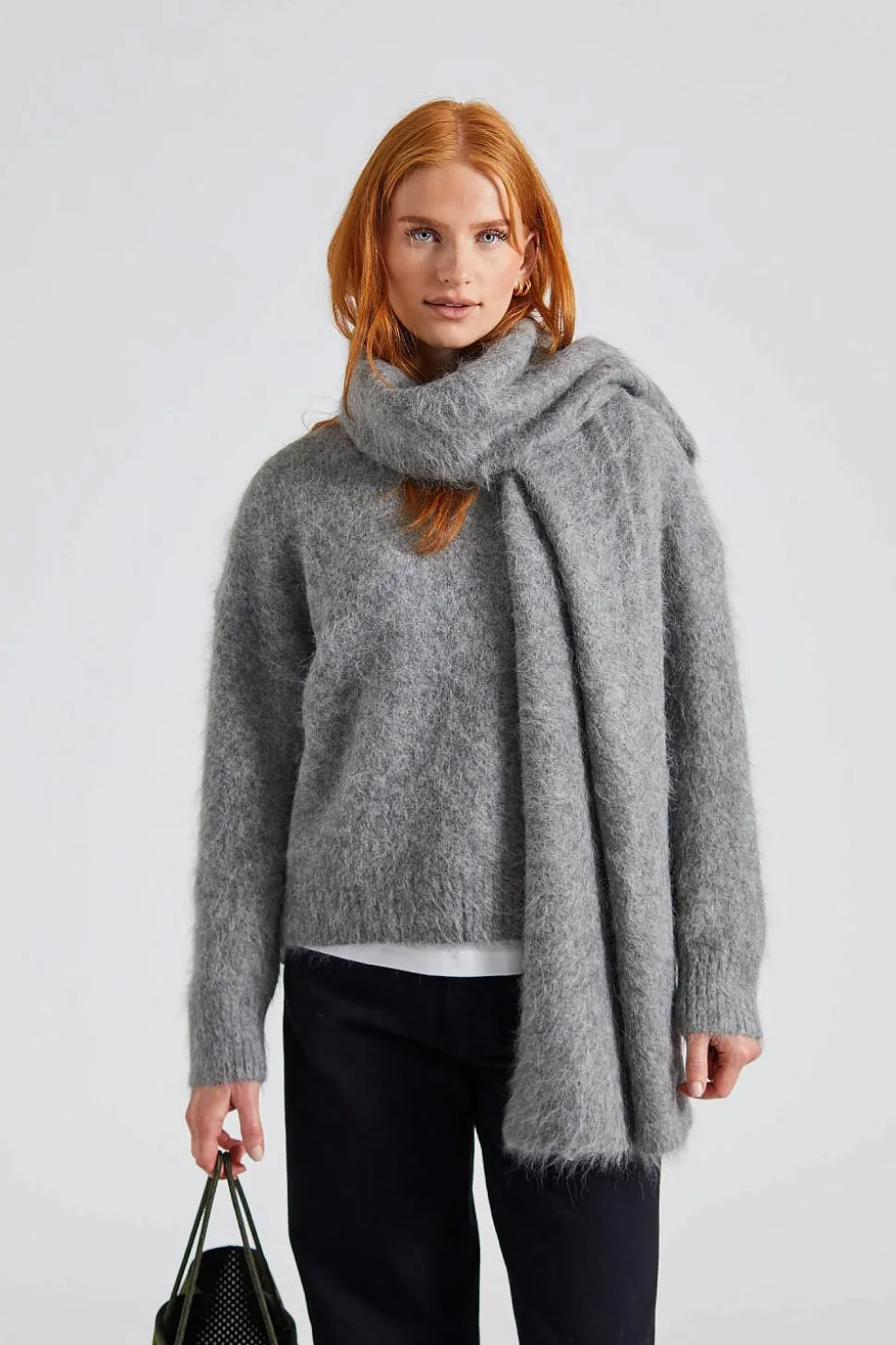Montpellier Scarf Grey Melange