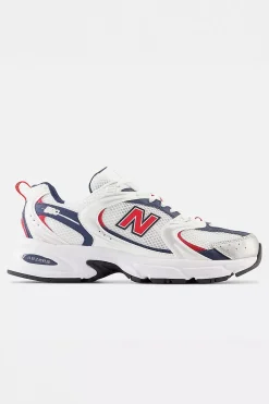 MR530LO White/Silver Metalic/NB Navy