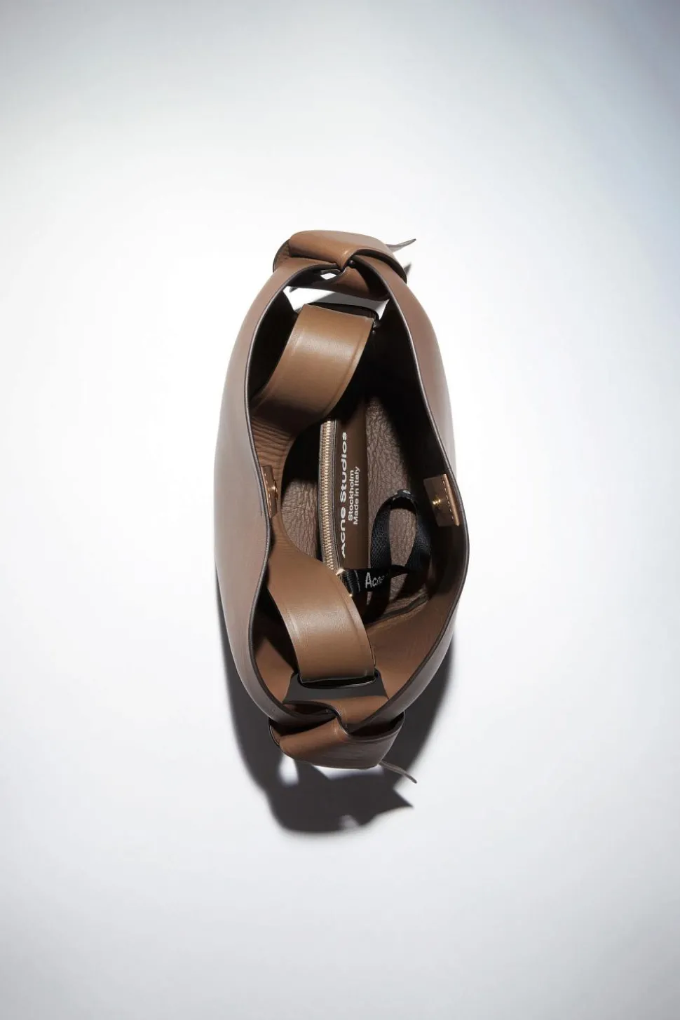 Musubi Mini Shoulder Bag Camel Brown