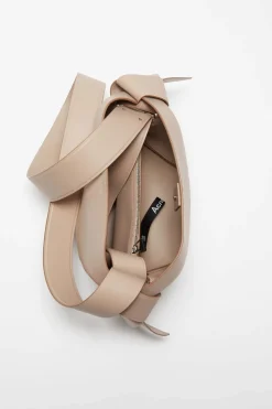 Musubi Mini Shoulder Bag R Taupe Beige